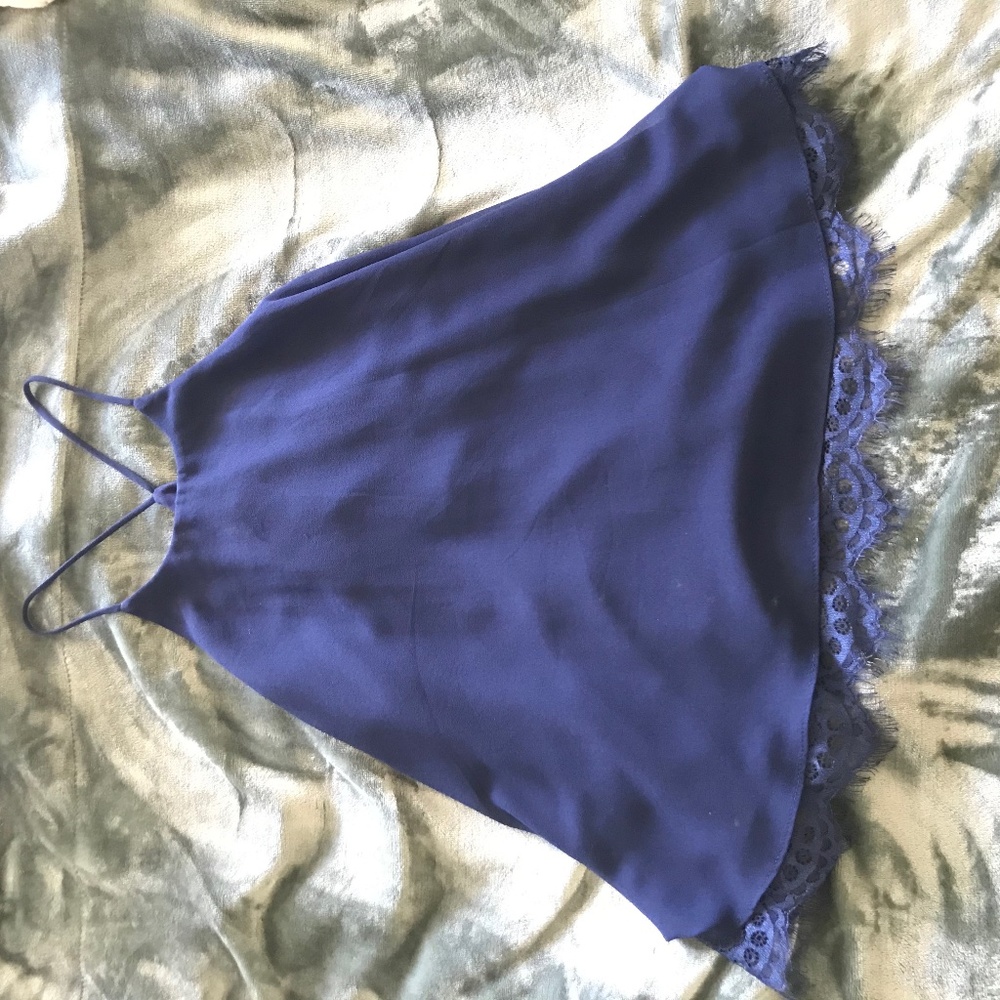 Dressy Navy Laced- Bottom Tank